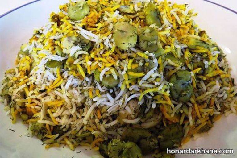 باقالی پلو قالبی