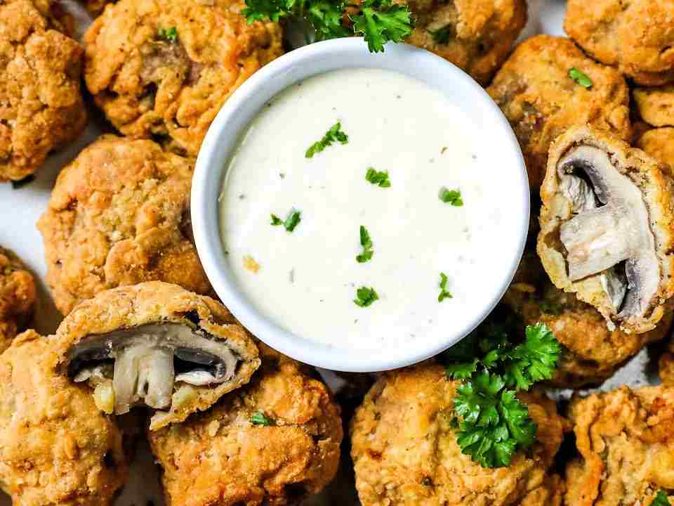 قارچ سوخاری  fried mushrooms