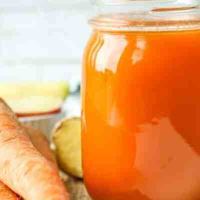 آب سیب هویچ زنجبیل apple carrot ginger