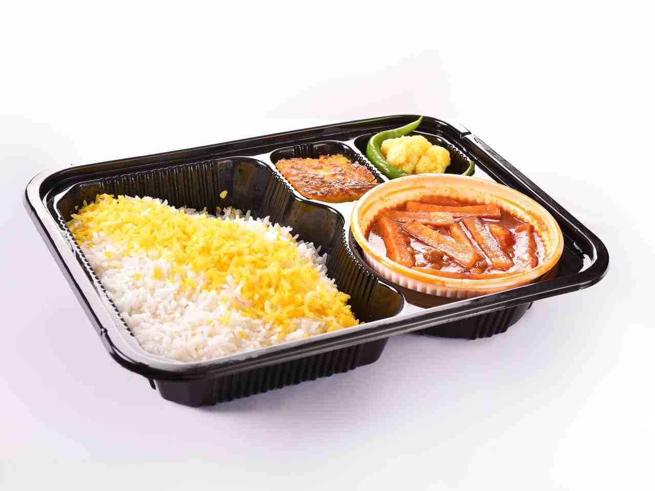 چلو خورشت قیمه سیب زمینی اقتصادی