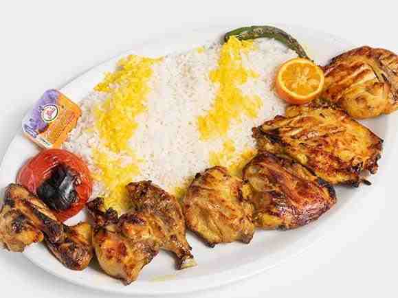 چلو جوجه با استخوان