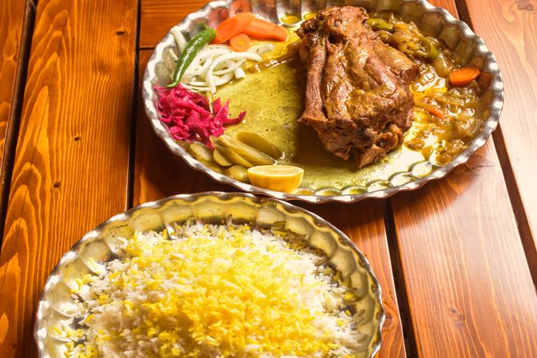 چلو گردن گوسفندی