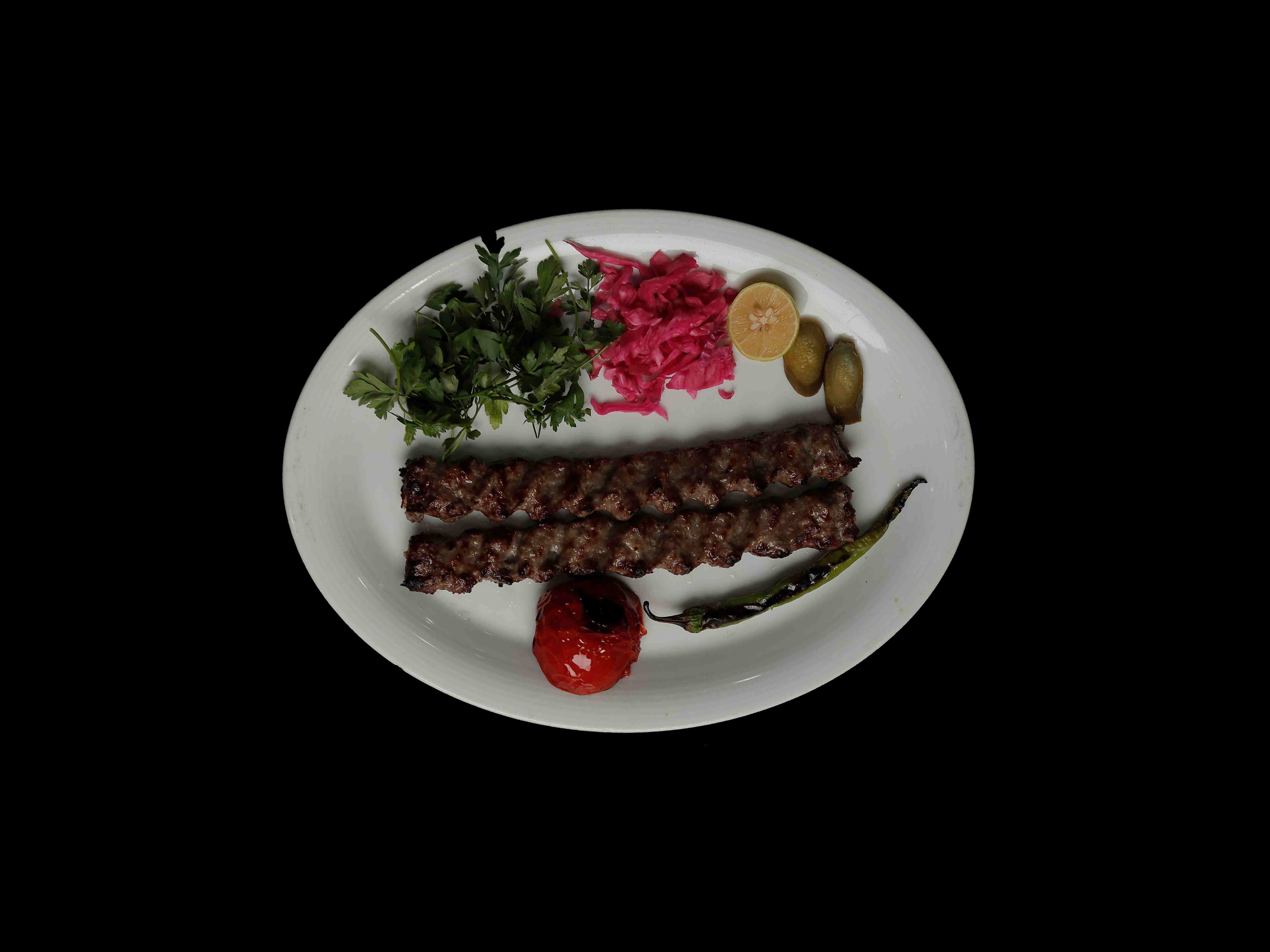 کباب (2 سیخ) و نان