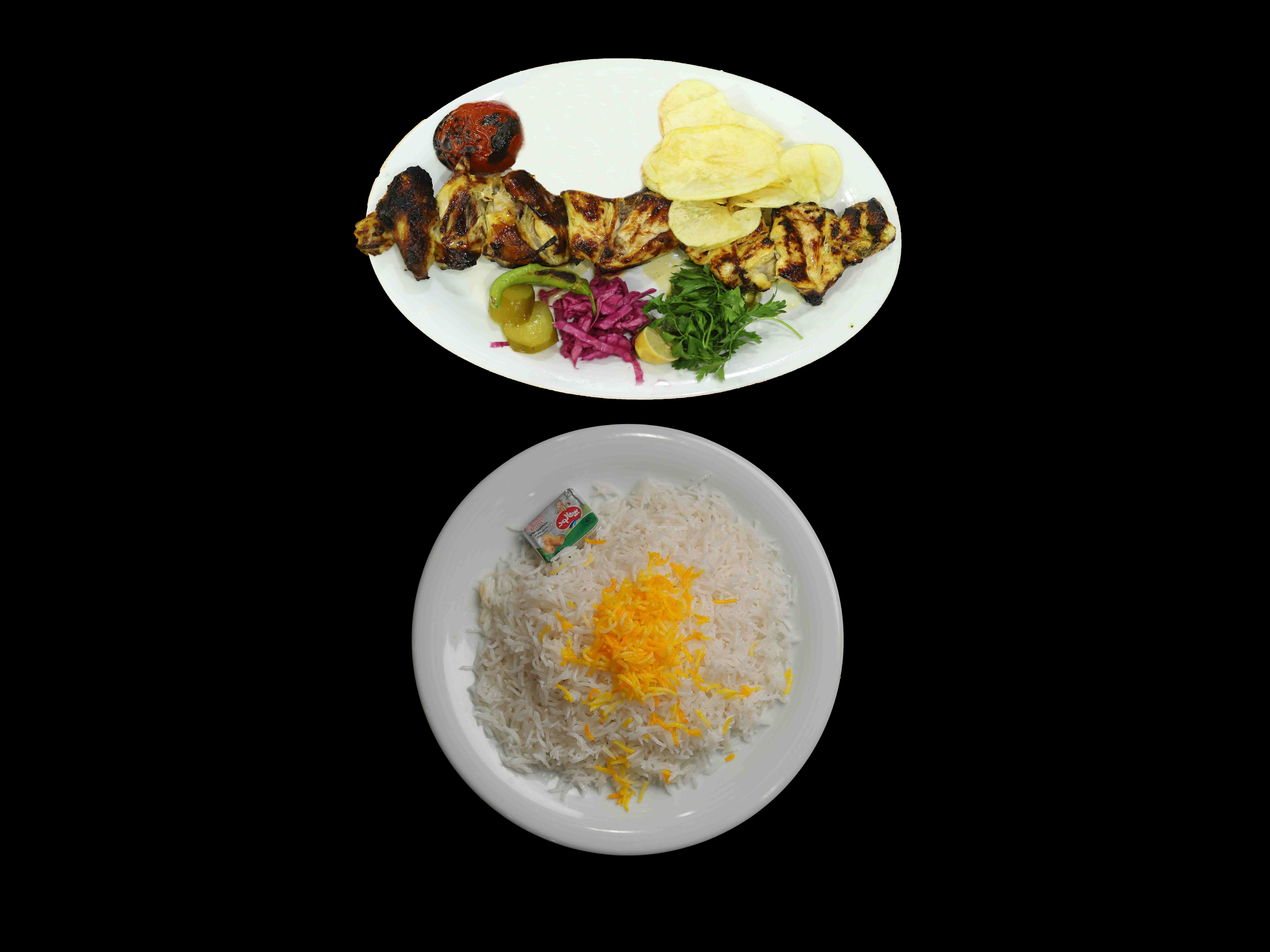 چلو جوجه با استخوان
