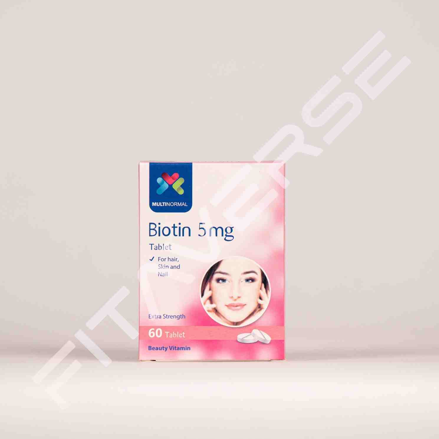 قرص بیوتین 5 میلی‌گرم مولتی نرمال