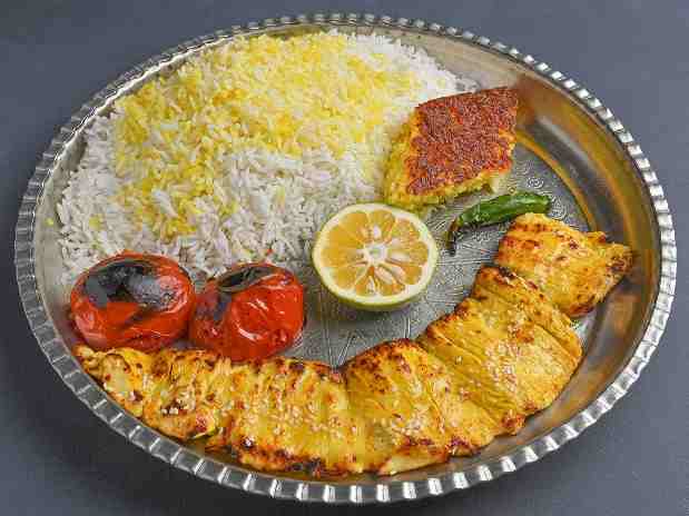 چلو جوجه کباب سینه