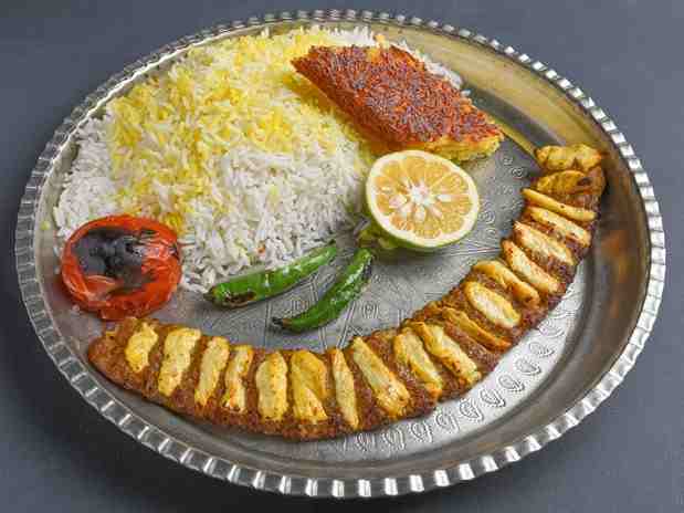 چلو کباب لقمه نگینی