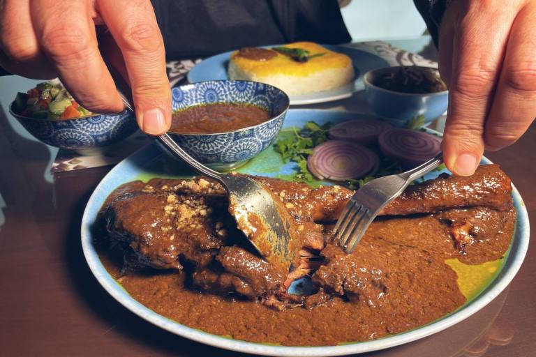 چلو ماهیچه فسنجان
