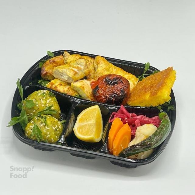 خوراک جوجه کباب (در ظرف ماکروفری)