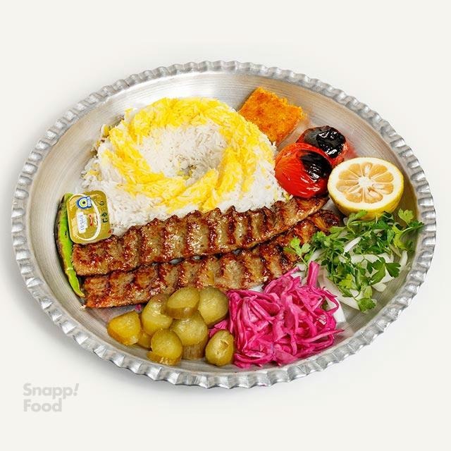 چلوکباب کوبیده