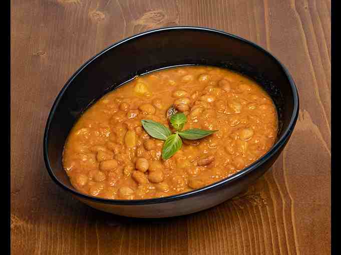 لوبیا با قارچ
