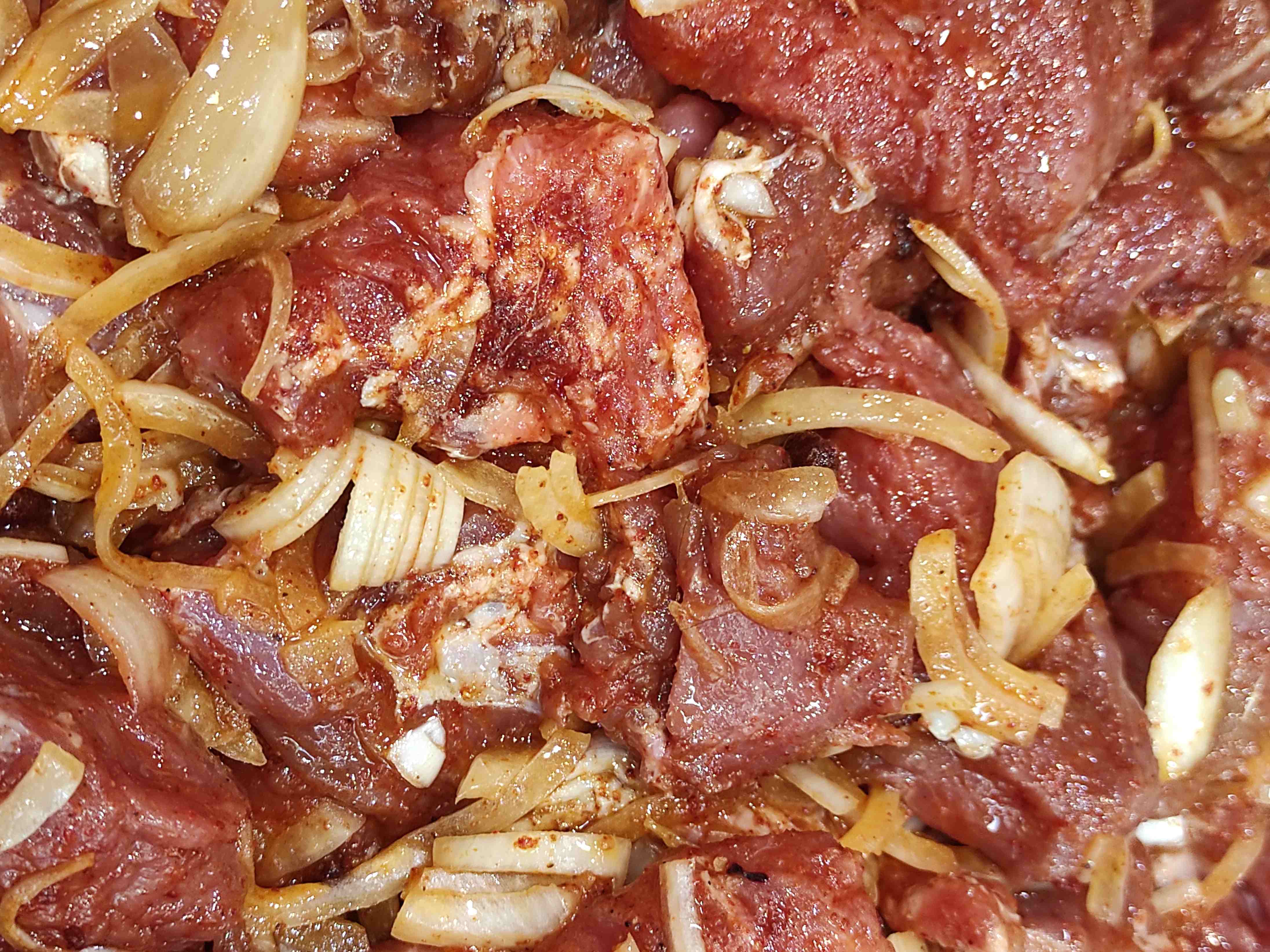 چنجه راسته گوساله مواد خورده