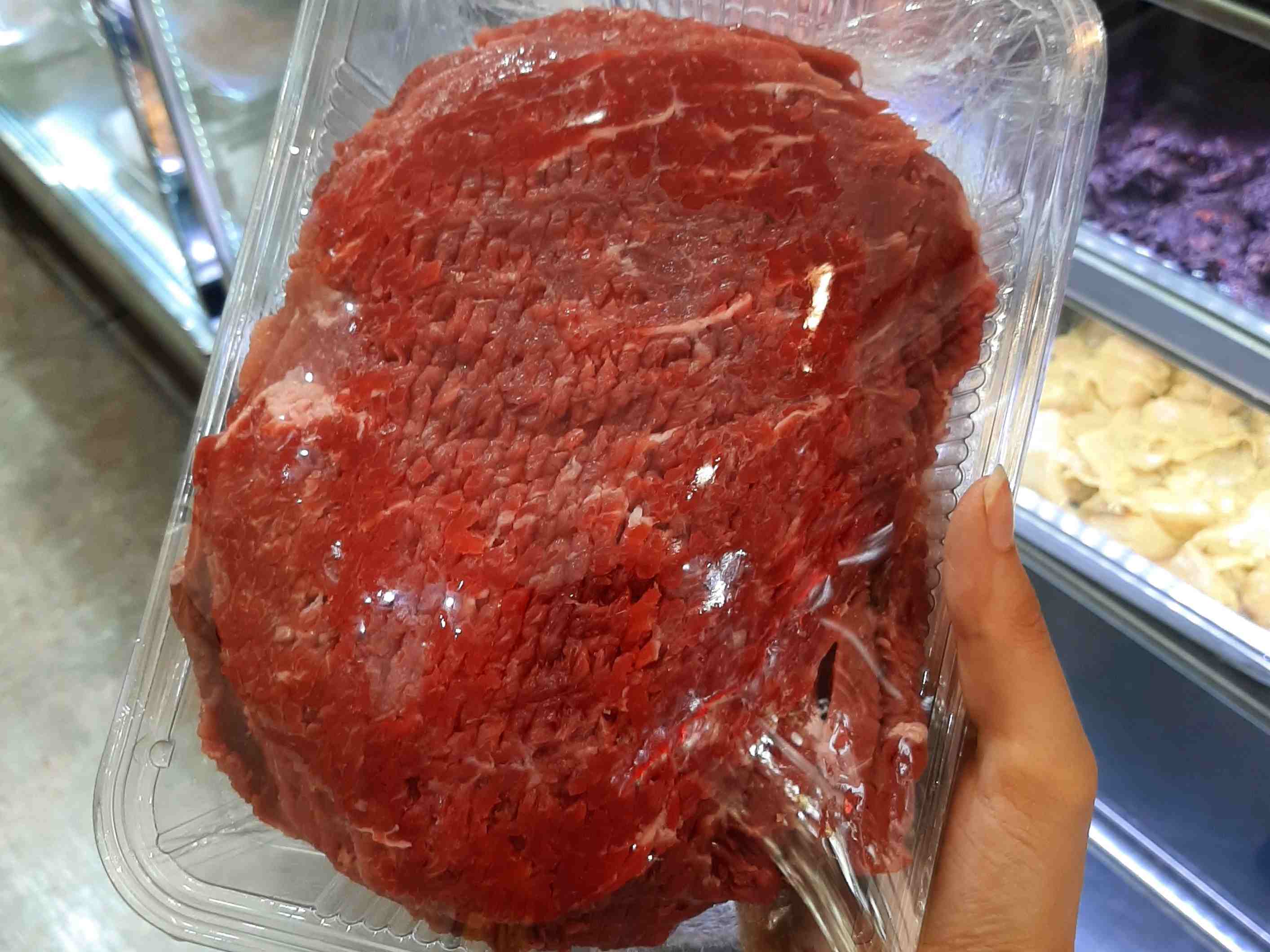 راسته گوساله استیکی دستگاه خورده ساده