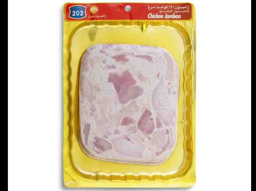 ژامبون مرغ 90 درصد 202 برش کالباسی