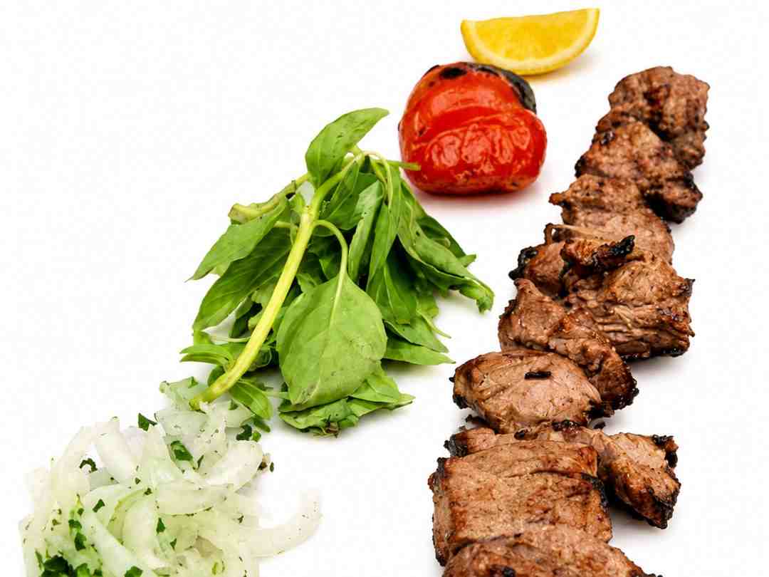 چنجه گوساله با کته