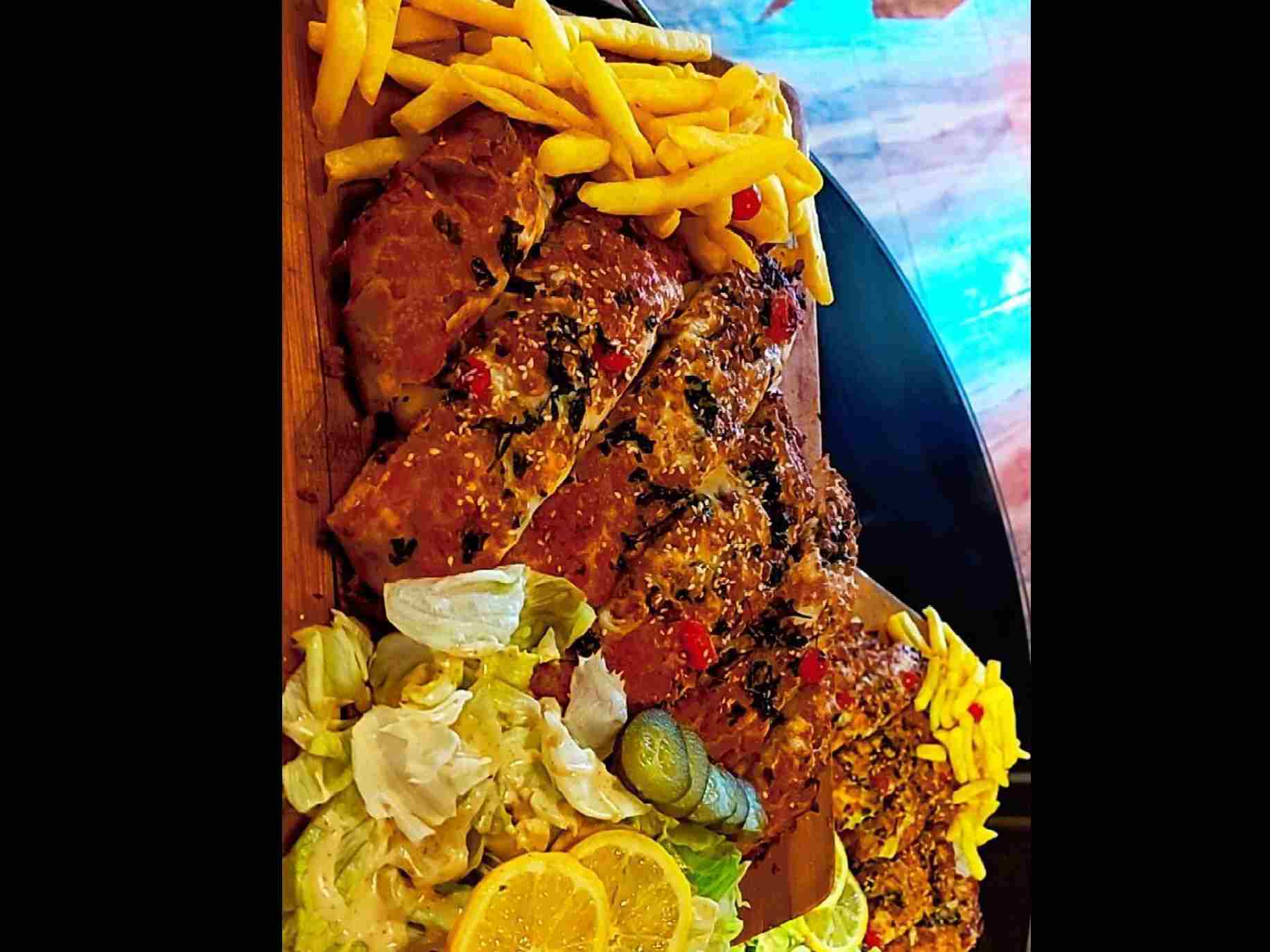 رپ چیکن سبزیجات