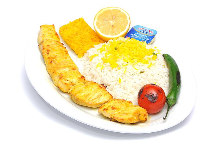 چلو جوجه کباب بی استخوان
