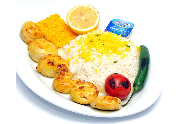 چلو جوجه کباب مخصوص فیله پیچ