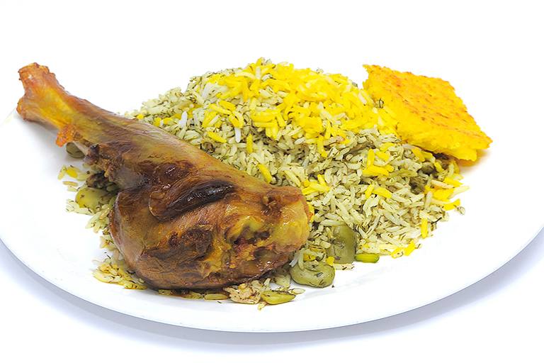 باقالی پلو با ماهیچه (سه شنبه)