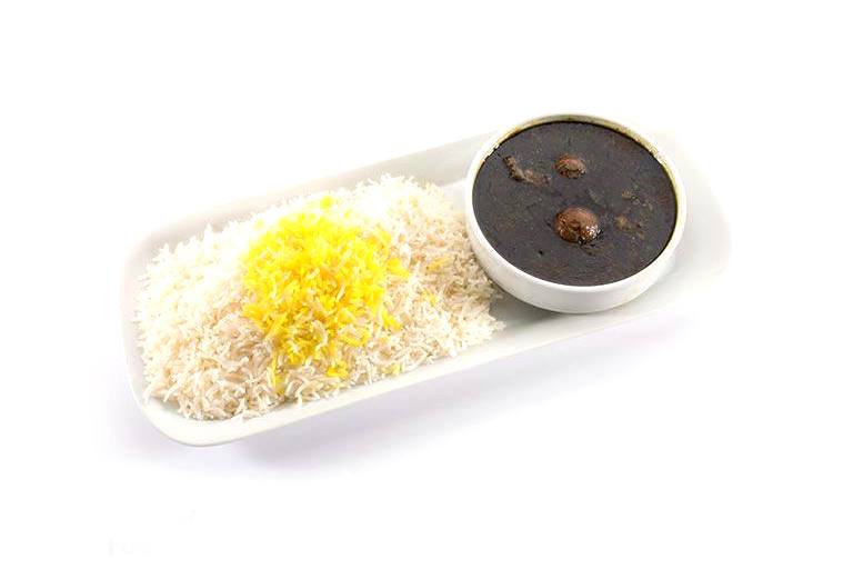 چلو خورشت قورمه سبزی