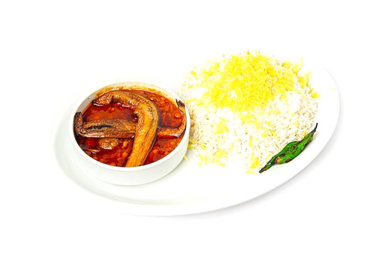 چلو خورشت قیمه بادمجان