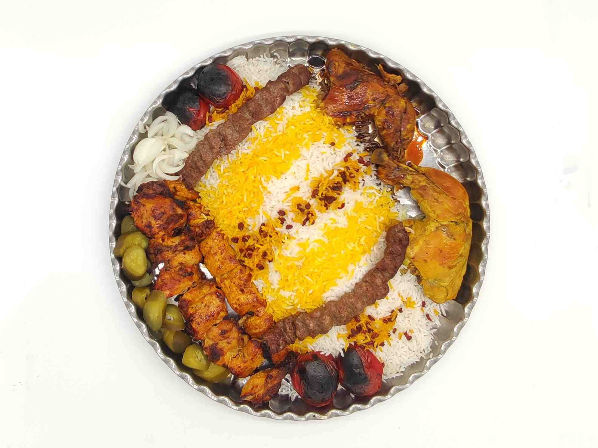 سینی مرغ و کباب ( 5 نفره )