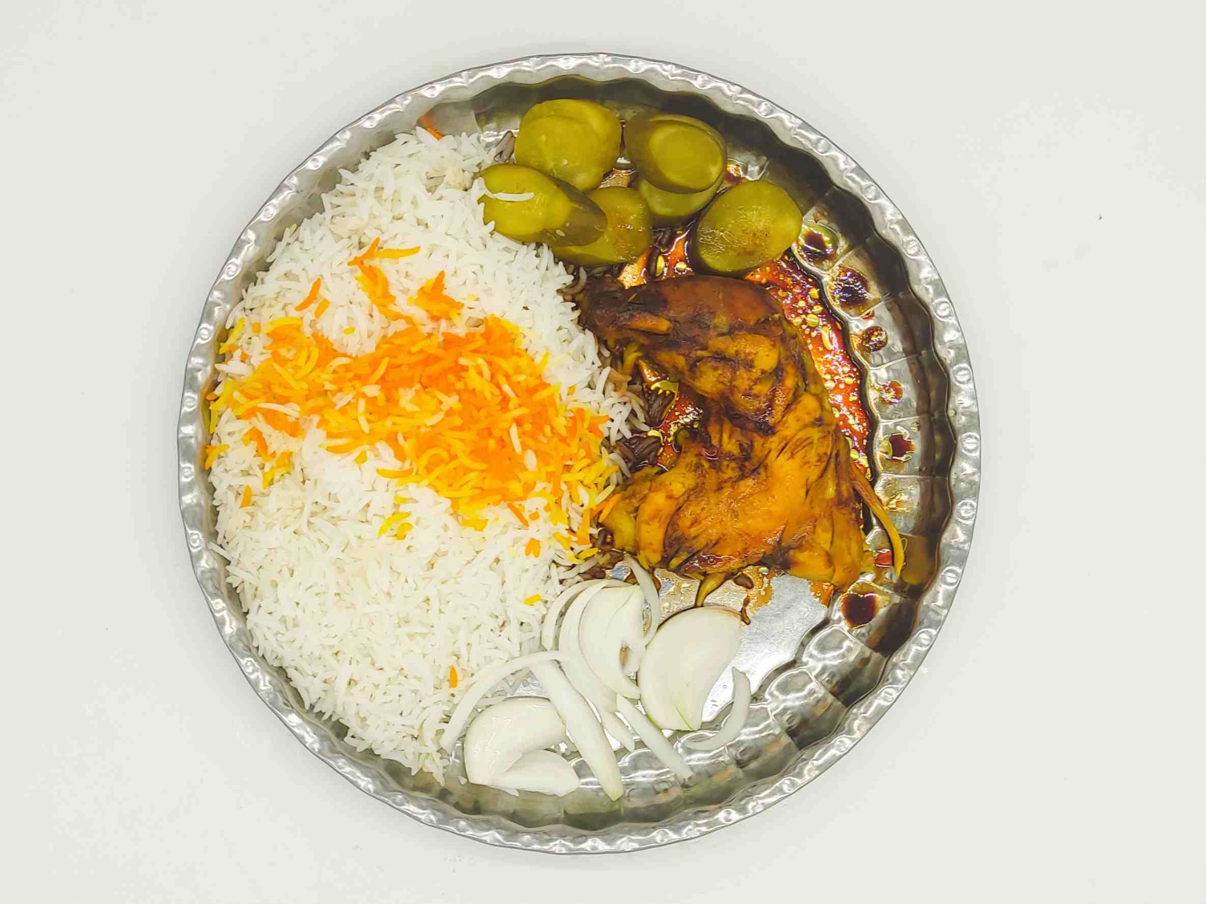 چلو مرغ ترش