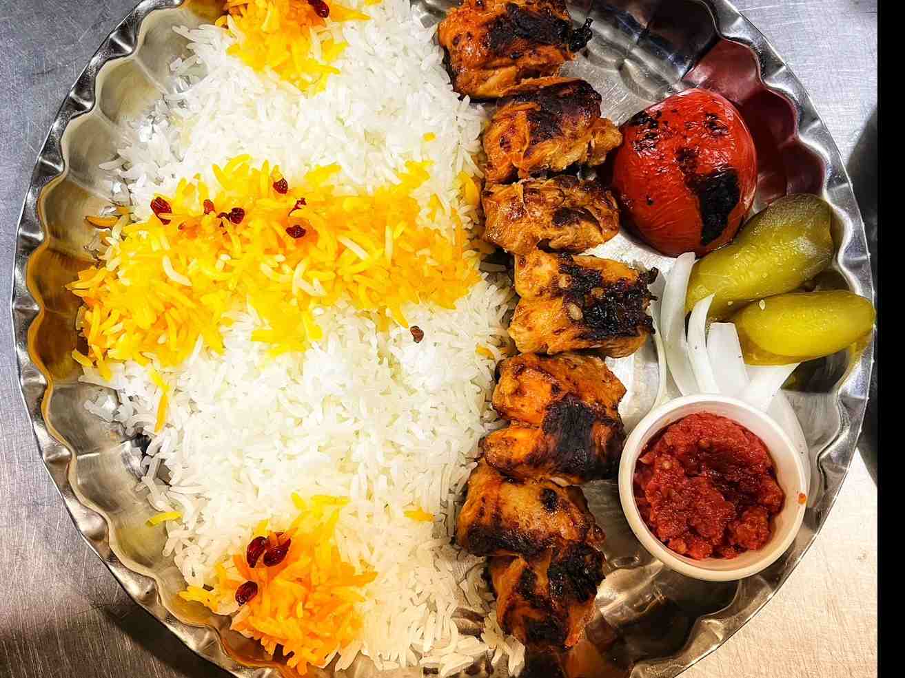 چلوجوجه کباب مکزیکی تند