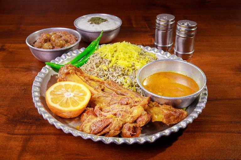 باقالی پلو با ماهیچه