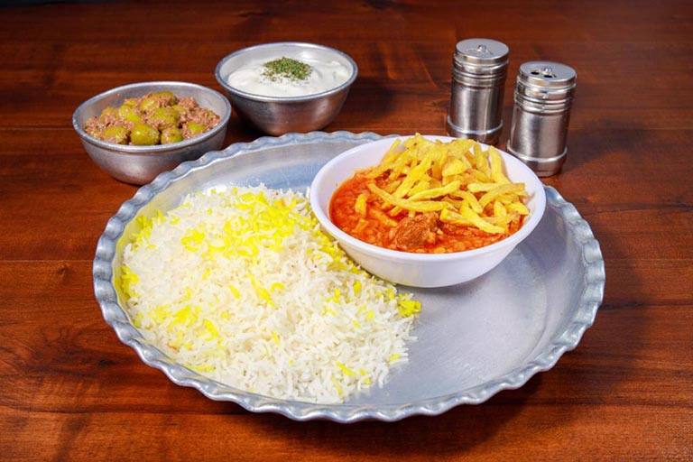 چلو خورشت قیمه