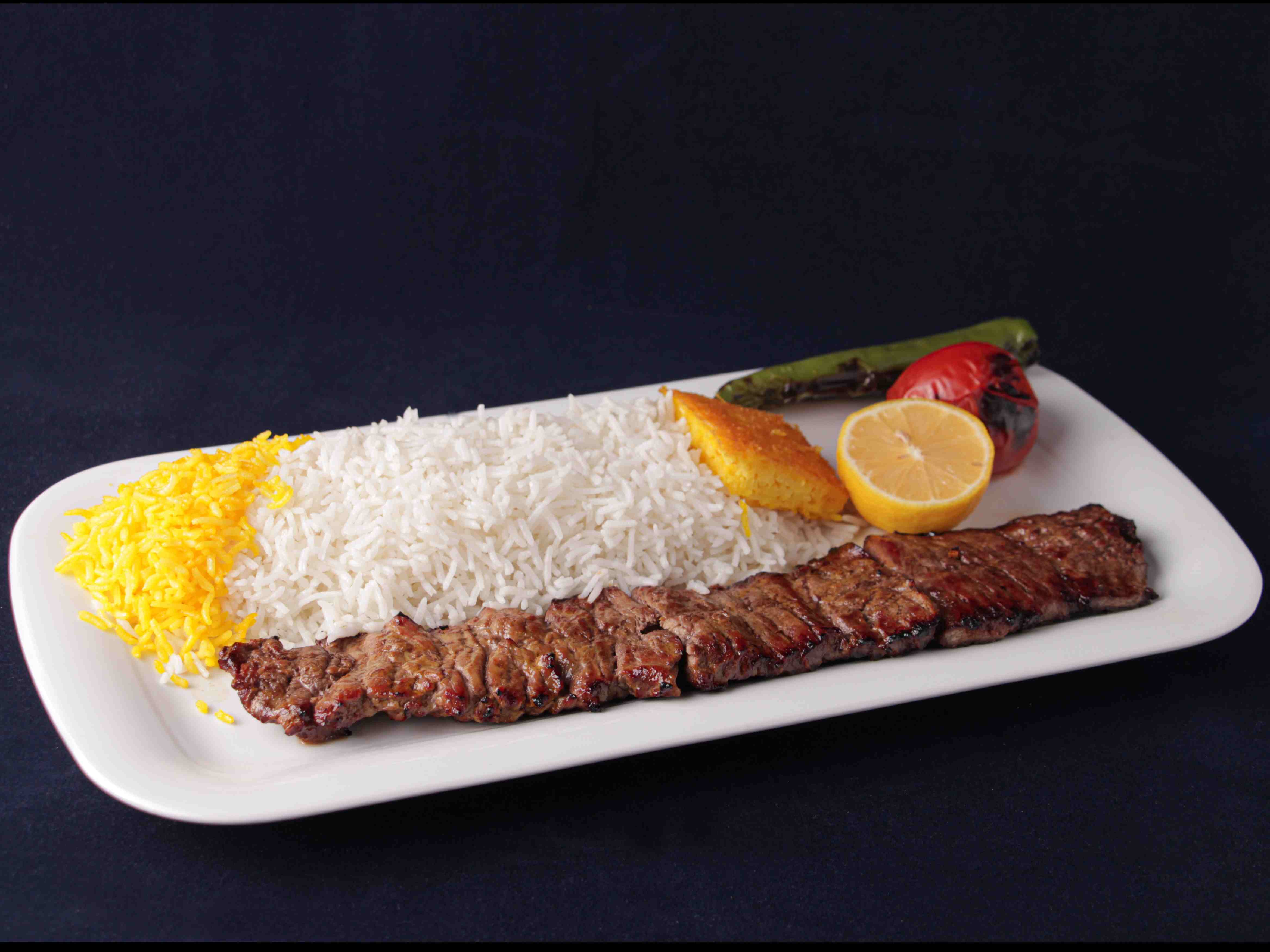 چلو کباب برگ ممتاز گوسفندی