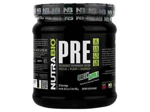 NUTRA BIO PRE WORK OUT GREEN APPLE