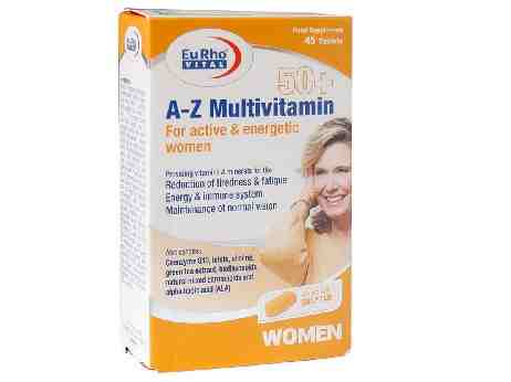A-Z MULTIVITAMIN 50+ EURHO VITAL