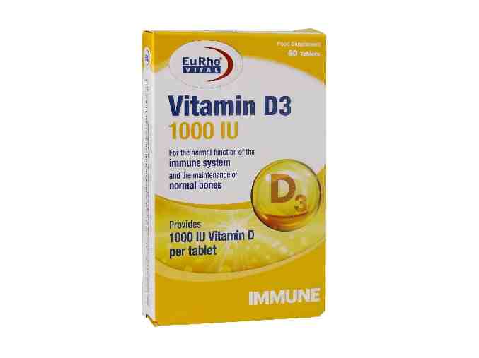 VITAMIN D3 1000IU EURHO VITAL