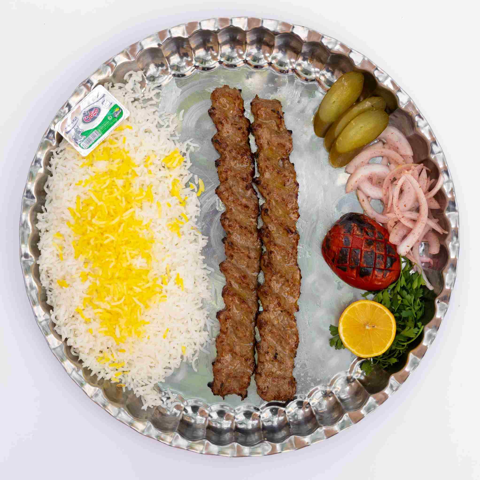 چلوکباب کوبیده