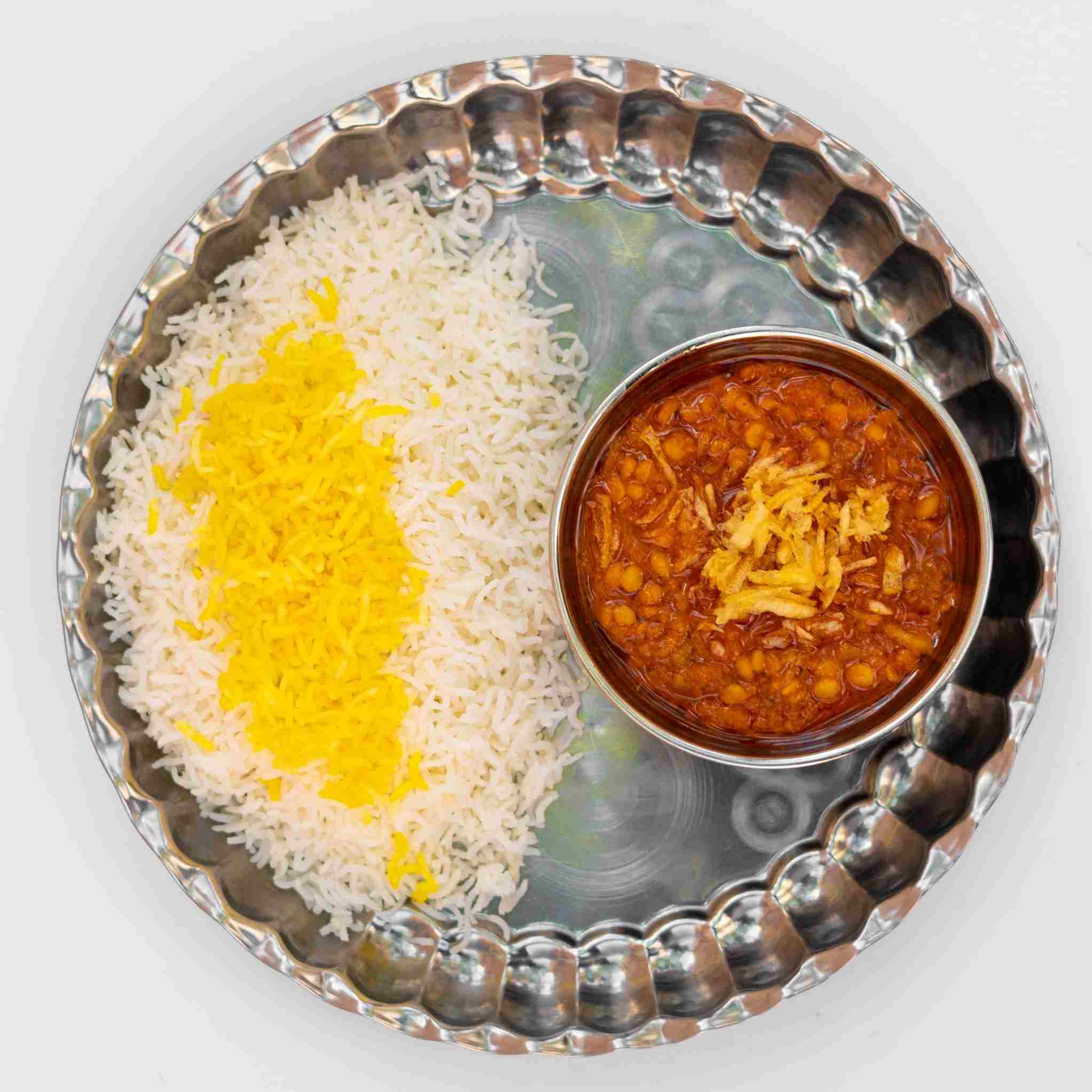 چلو خورشت قیمه گوسفندی