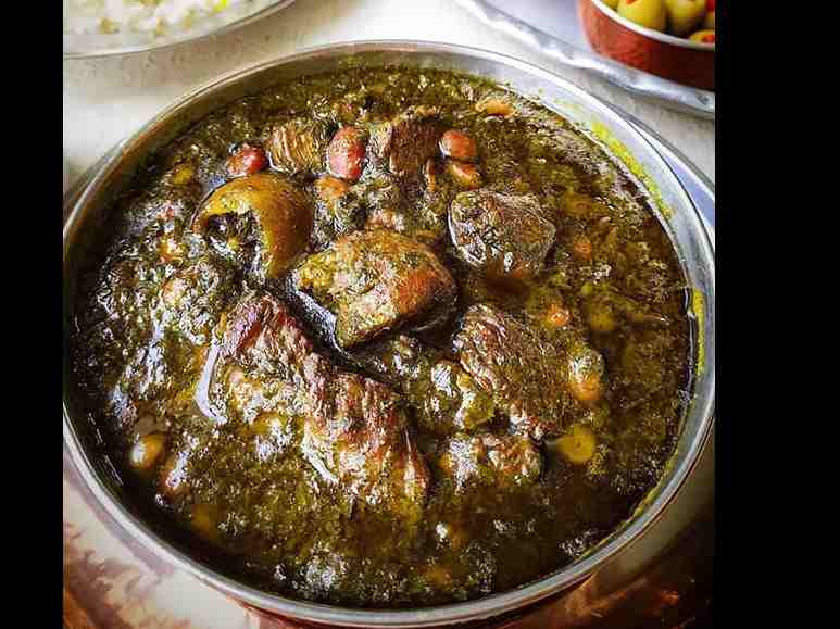 خوراک قورمه سبزی