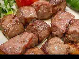 چلو کباب چنجه گوسفندی