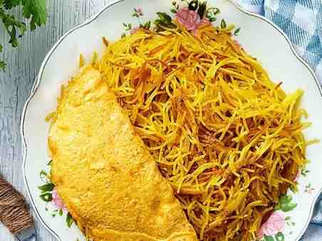 بلالوت + تخم مرغ