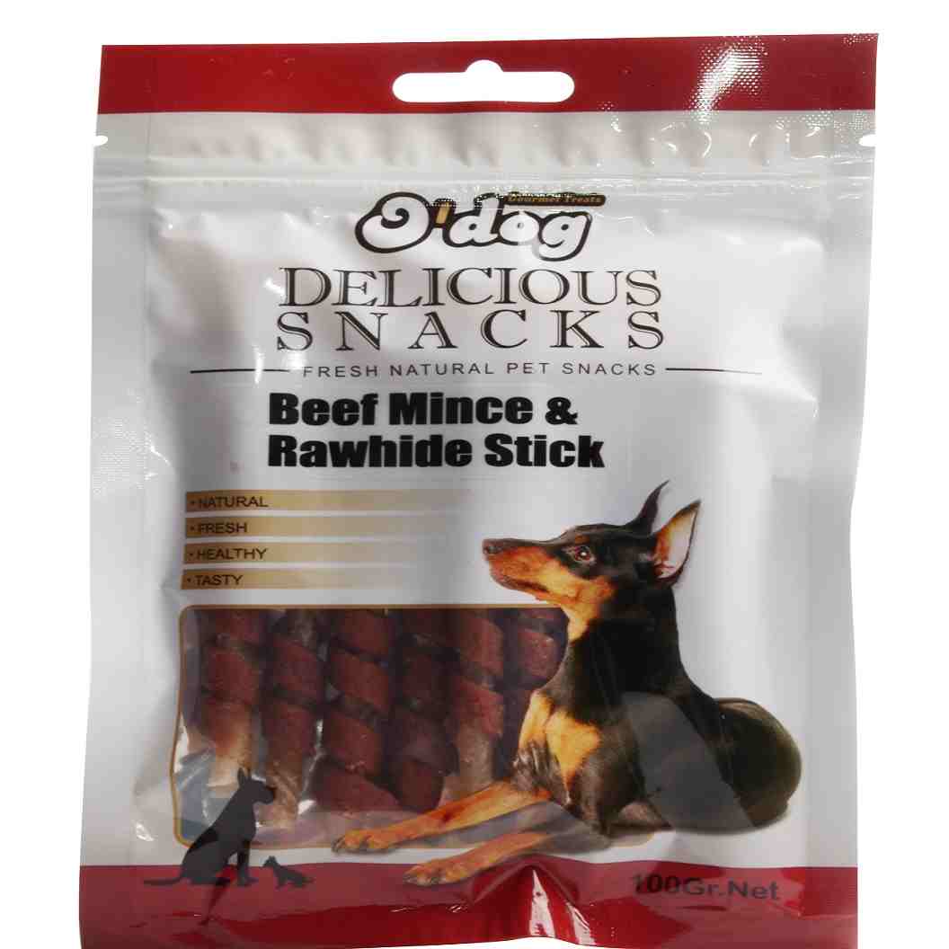 Beef Mince & Rawhide Stick