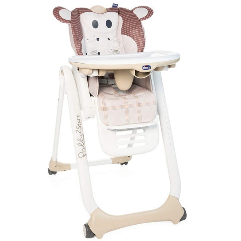 صندلی غذای کودک قهوه ای چیکو مدل monkey
