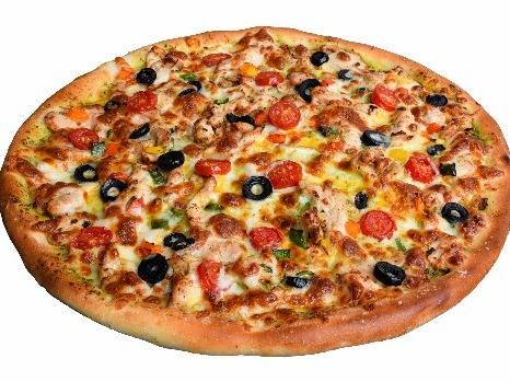 پيتزا ايتاليايي چيکن پستو