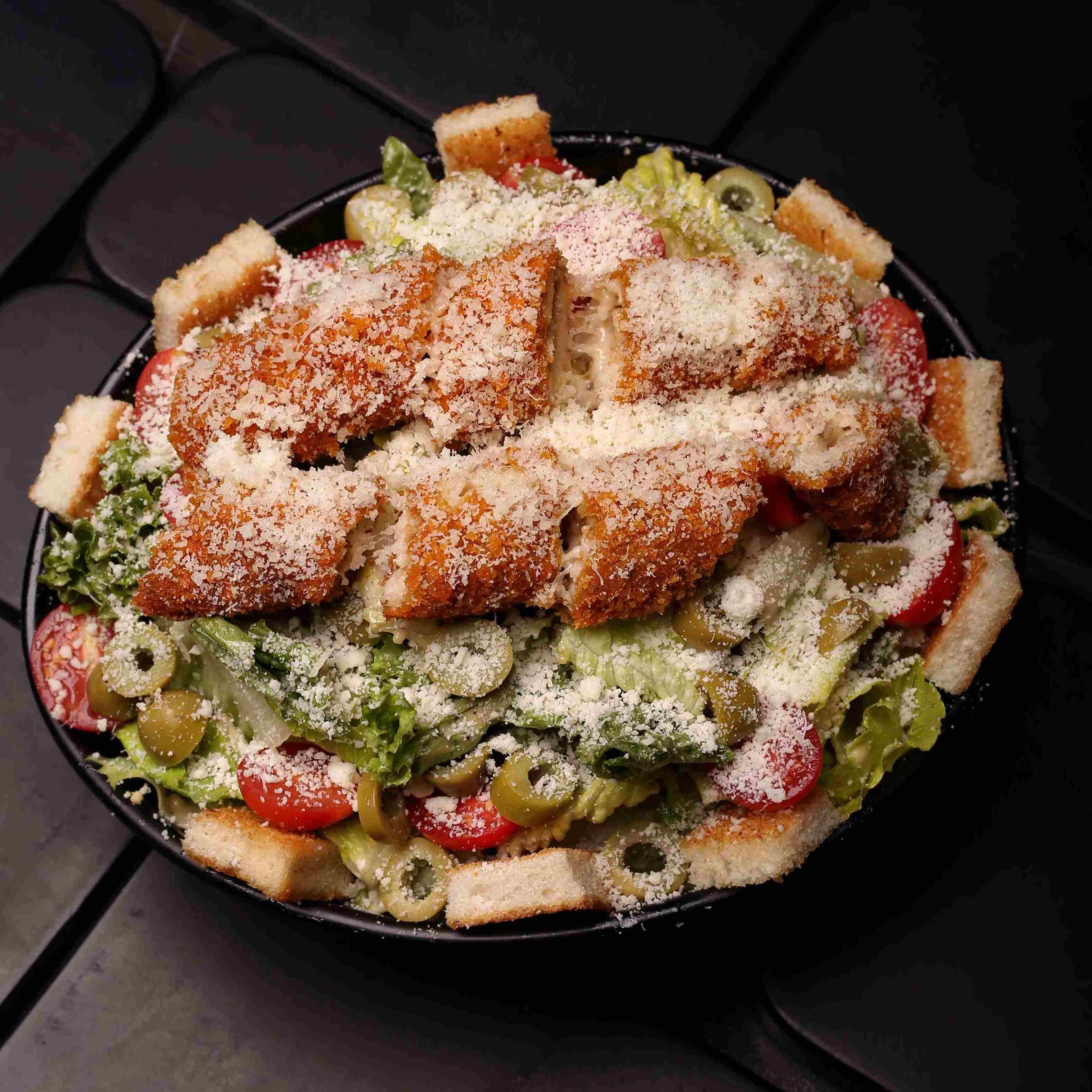 سالاد سزار سوخاری / گریل