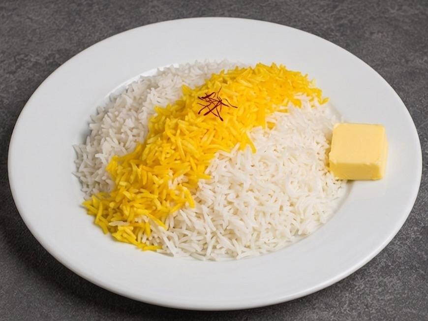 چلو کره زعفرانی