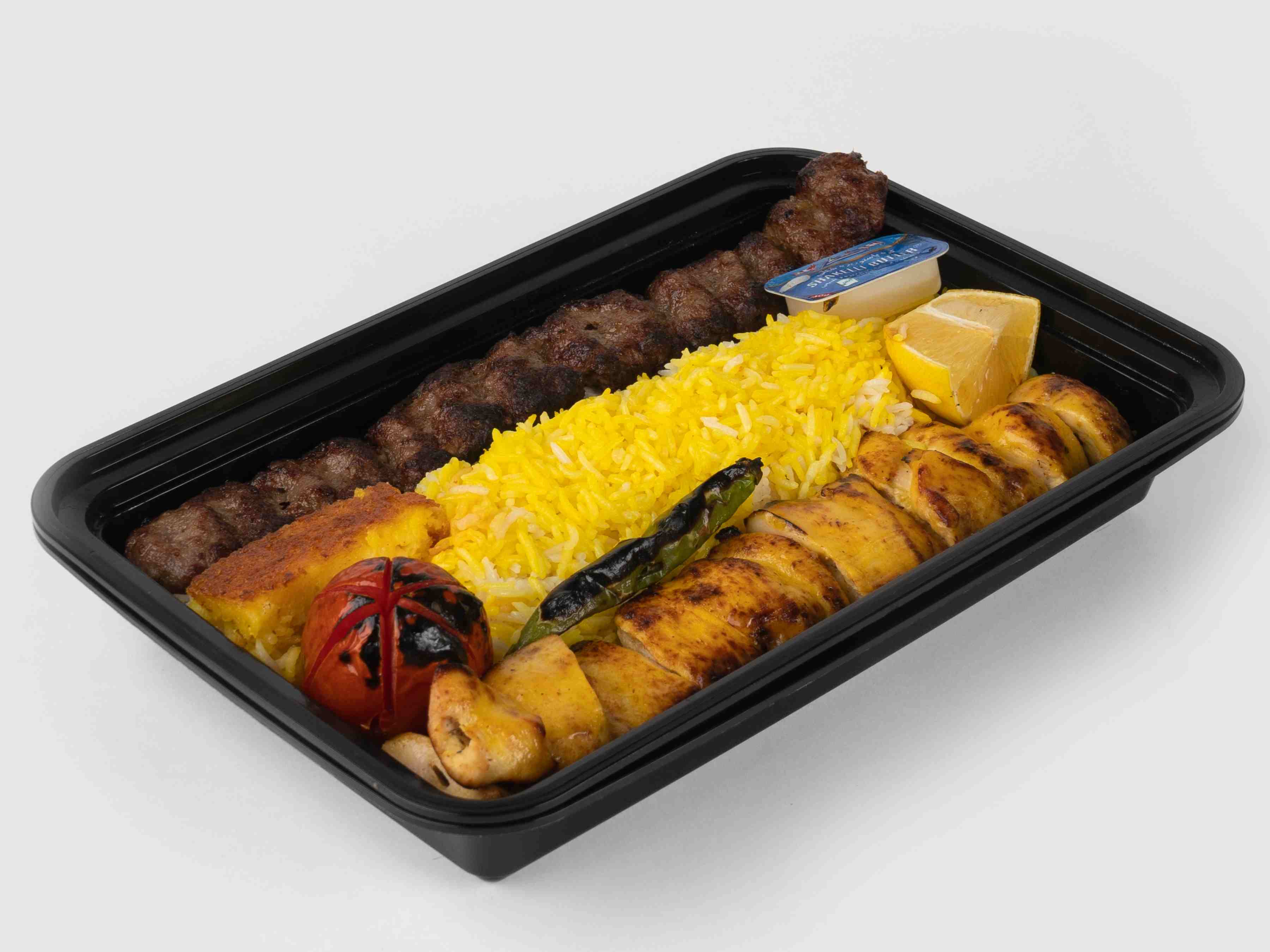 چلـوکبـاب وزیـری مخصوص (جوجه 250گرمی+لقمه160گرمی)
