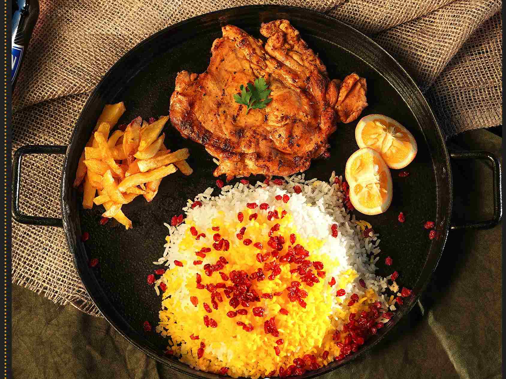 استیک پلو (ران مرغ)