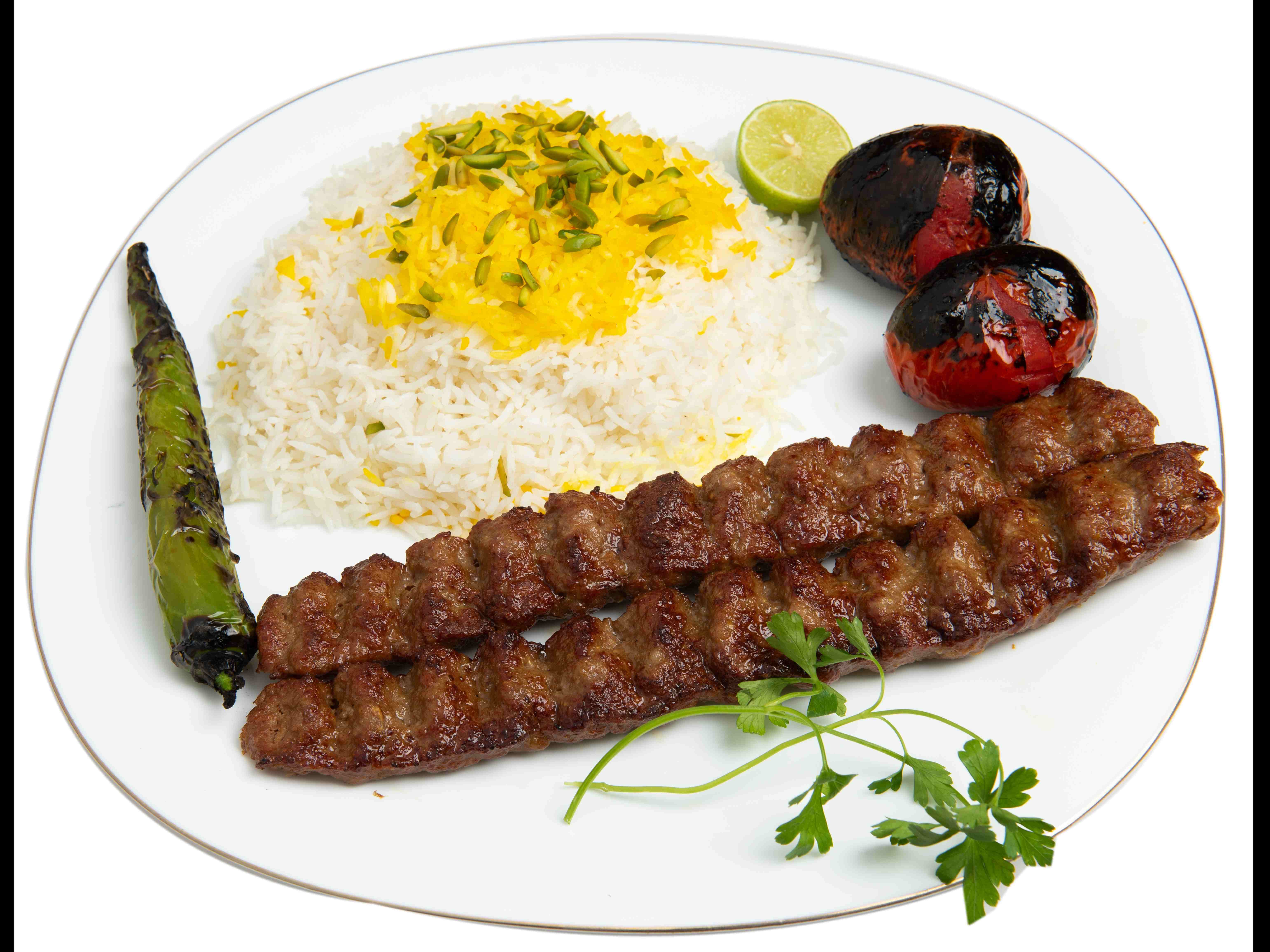 چلو کباب کوبیده