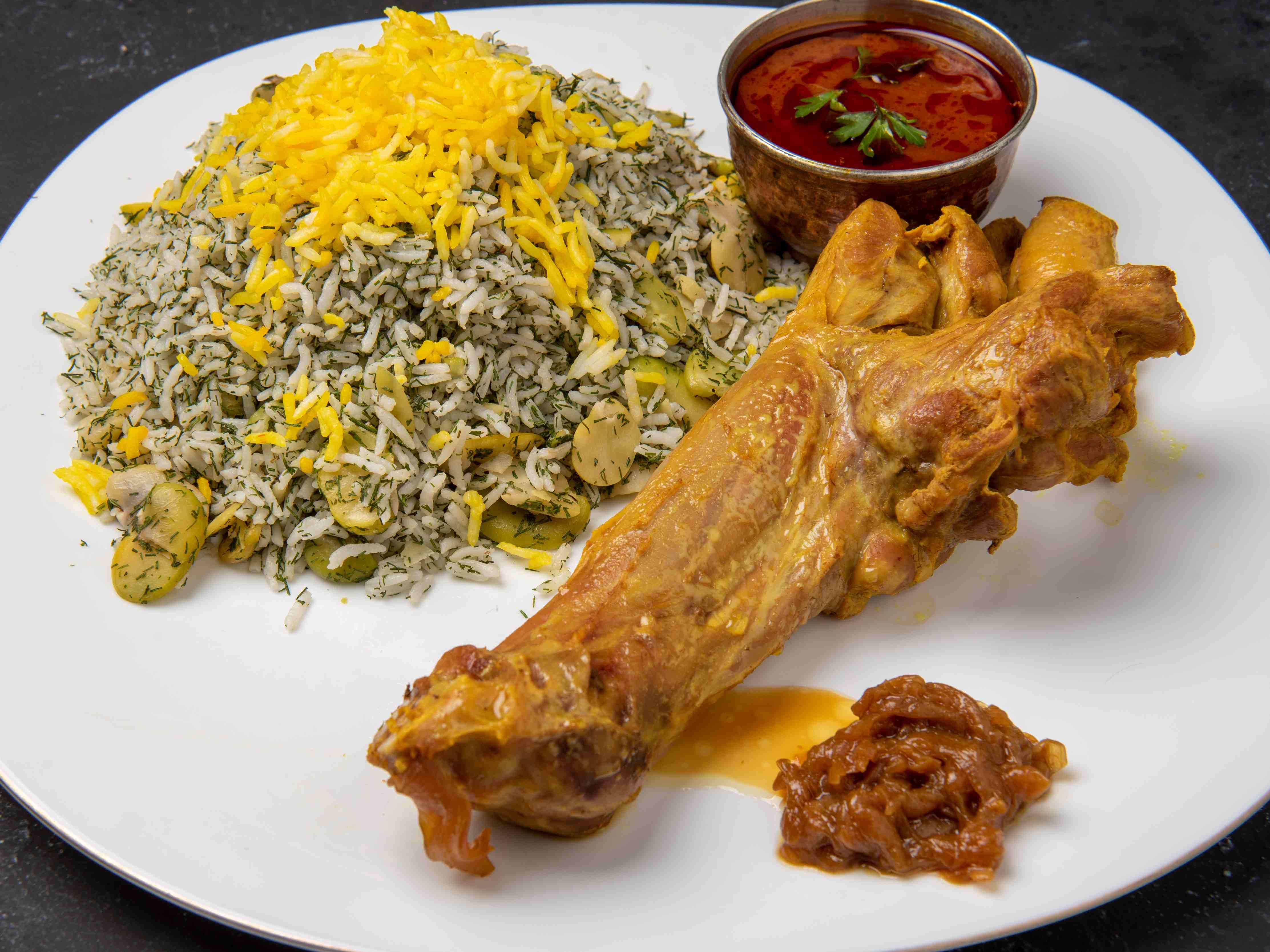 باقالی پلو با ماهیچه گوسفندی