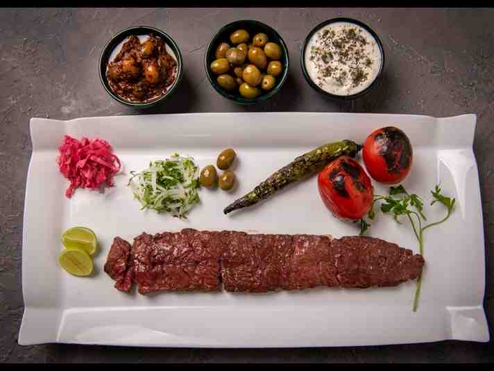 خوراک برگ 5 سیخ