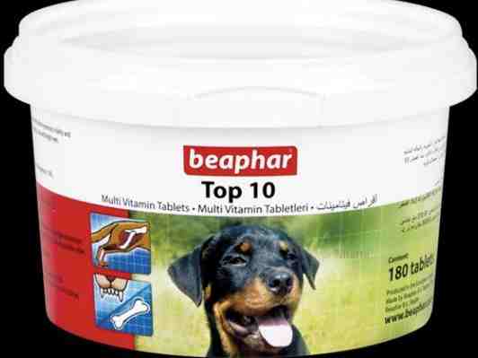 قرص مولتی ویتامین سگ 180 عددی - TOP 10 DOG 180 tab